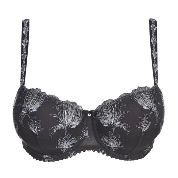 NEW PRIMA DONNA FIREWORKS Padded Bra Balcony in Frost Gray Size 36D - Picture 4 of 8